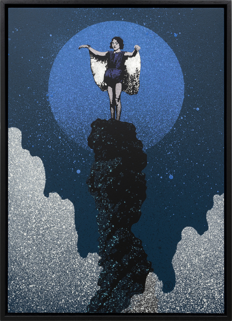 Eelus, ‘The Great Unknown’, 2019, Painting, Aerosol and silver leaf on panel, Hashimoto Contemporary