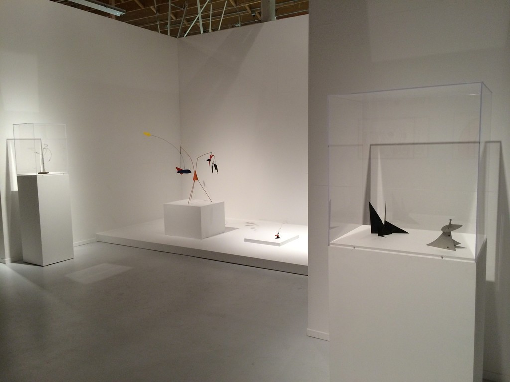 Installation view, “Alexander Calder: The Art of Invention,” Pace, Menlo Park, 2014. Installation view, “Alexander Calder: The Art of Invention,” Pace, Menlo Park, 2014.
