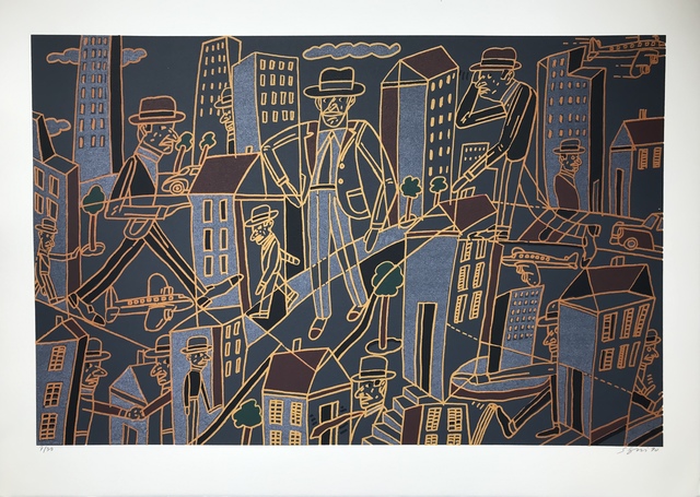 Antonio Seguí, ‘Ville nocturne’, 1990, Print, Lithography in colours, DIGARD AUCTION