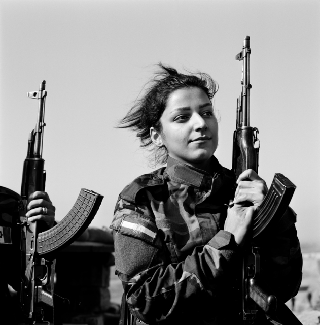 Katharine Cooper, ‘Portrait of Peshmerga, Nishtman, 24 years old, serving in the Kurdistan Freedom Party (PAK), fighting Daech, Northwest Kirkuk, Iraqi Kurdistan’, 2015, FLATLAND