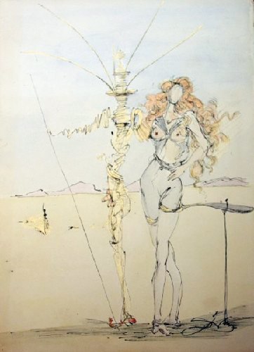 Salvador Dalí, ‘La Femme aux Cheveus d'or et son Garde, 1967’, 1967, New River Fine Art
