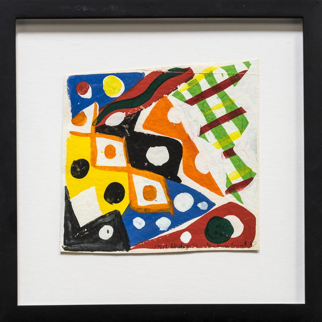 Kim MacConnel, ‘Mil Dedos’, 1987, Painting, Gouache on paper, framed, Rosamund Felsen Gallery
