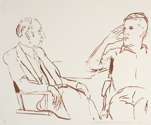 David Hockney, ‘Bill and James I, 1980’, 1995, Marlborough