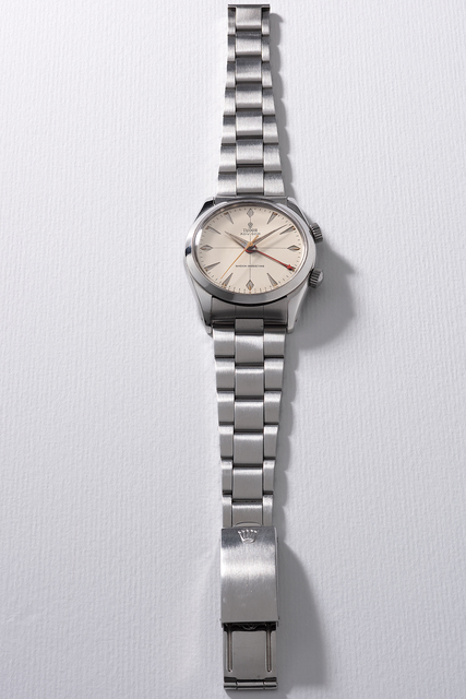 Tudor, ‘A fine and rare stainless steel wristwatch with sweep center seconds, alarm and bracelet’, Circa 1958, Phillips