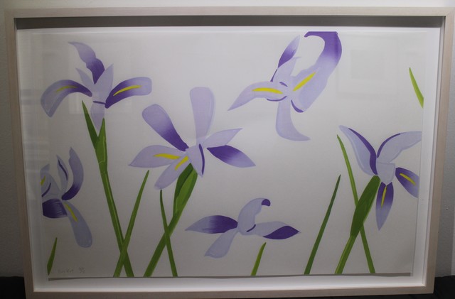 Alex Katz, ‘Blue Flags’, 2014, Print, Woodcut, Hal Katzen Gallery