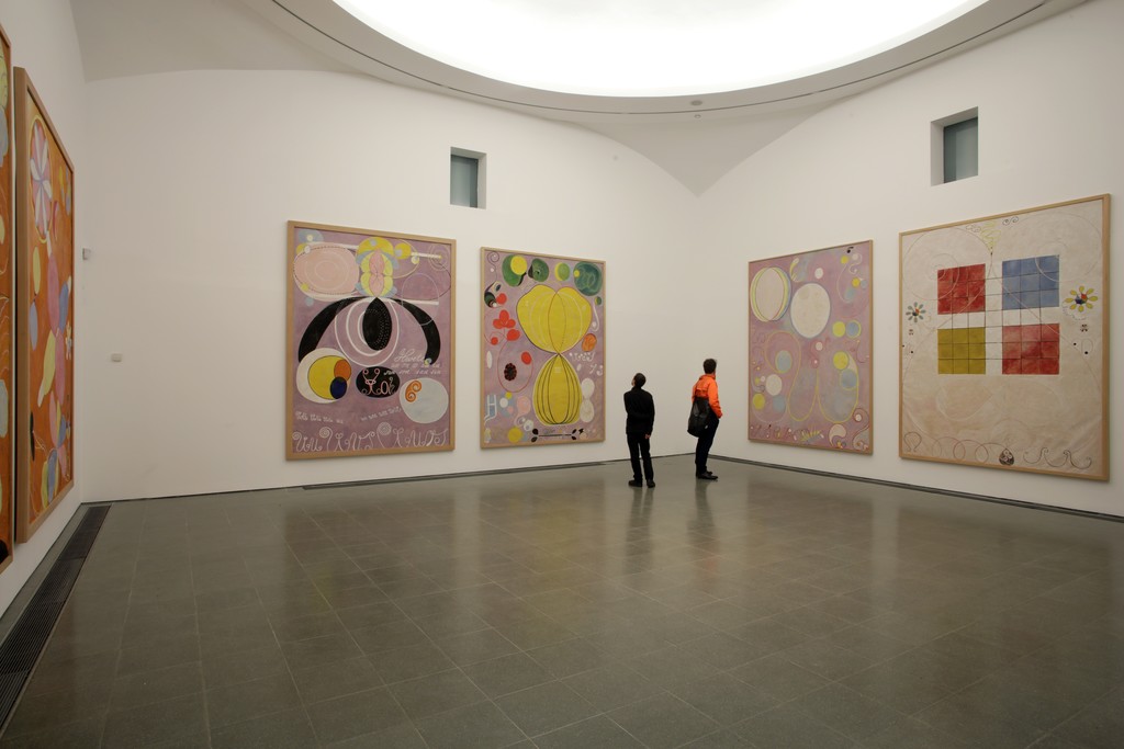 Installation view of "Hilma af Klint: Painting the Unseen" at Serpentine Gallery, London (2016). Image © Jerry Hardman-Jones
Installation view of "Hilma af Klint: Painting the Unseen" at Serpentine Gallery, London (2016). Image © Jerry Hardman-Jones