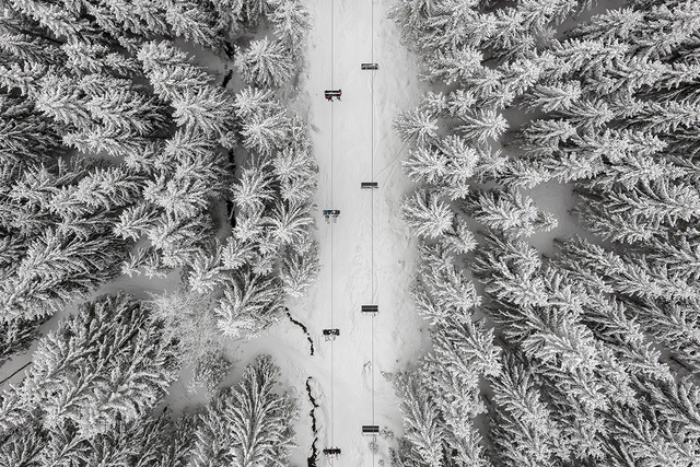 Kacper Kowalski, ‘Depth of Winter #32 ’, Photography, Archival pigment ink, Galerie XII