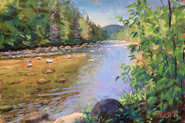 Takeyce Walter, ‘Day 12: Opalescent Light’, February 2020, Painting, Pastels, Keene Arts