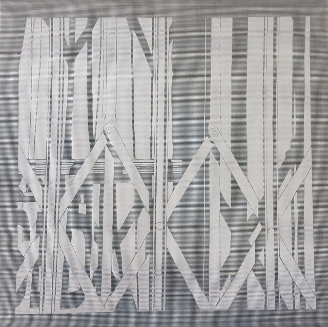 Elizabeth Ferrill, ‘Illusion #10’, 2018, Print, Rubylith screen print on wire mesh, Michael Warren Contemporary