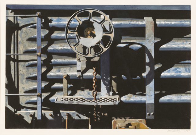 Robert Cottingham, ‘Rolling Stock Series Study’, 1990, Painting, Gouache on paper, Louis K. Meisel Gallery