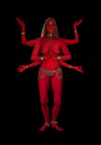 Penny Slinger, ‘Penny Red Dakini’, 2019, Photography, Digital photo collage, Richard Saltoun
