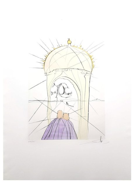Salvador Dalí, ‘Original Etching "Museum of Genius" by Salvador Dalí’, 1974, Galerie Philia