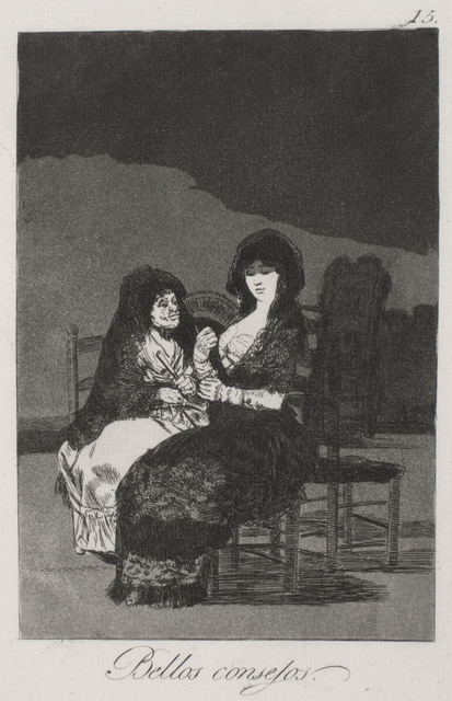 Francisco de Goya, ‘Bellos Consejos (Wonderful Advice)’, 1799, R. S. Johnson Fine Art