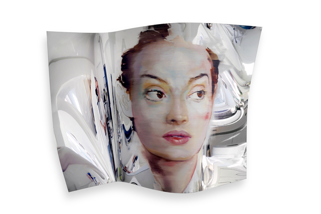 Martin C. Herbst, ‘Untitled’, 2017, Painting, Oil on curved mirror Dibond, Galerie LeRoyer