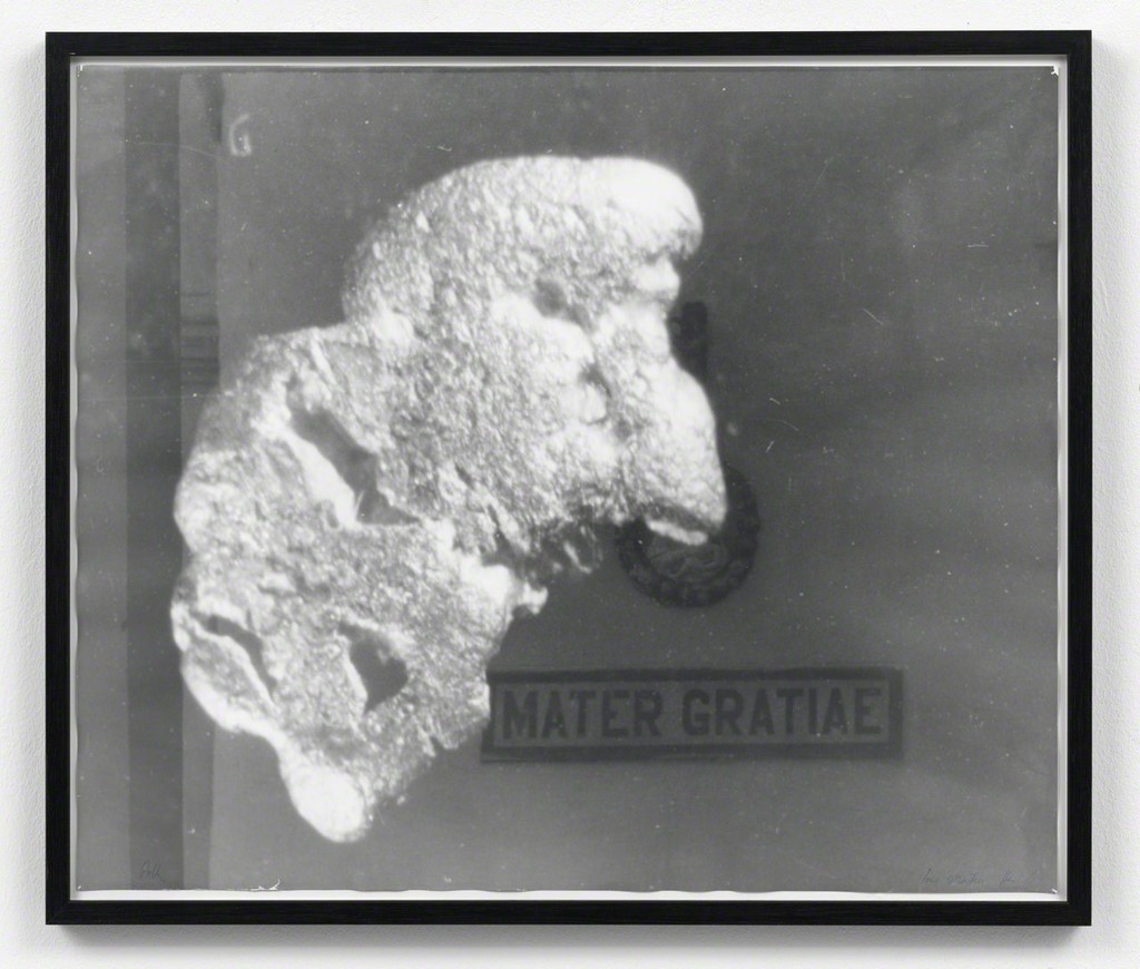 Sigmar Polke
Goldnugget (MATER GRATIAE), 1996 -1998
Gelatin silver print
Unique
50.8 x 60.4 cm / 20 x 23 3/4 in
Framed: 62.4 x 71.8 x 3.8 cm Sigmar Polke
Goldnugget (MATER GRATIAE), 1996 -1998
Gelatin silver print
Unique
50.8 x 60.4 cm / 20 x 23 3/4 in
Framed: 62.4 x 71.8 x 3.8 cm