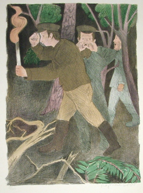 Raphael Soyer, ‘The Search Party’, ca. 1960, Print, Lithograph, Harris Schrank Fine Prints