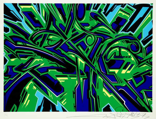 Saber, ‘Saber One’, 2009, Print, Silkscreen in colors on cotton archival paper, Heritage Auctions