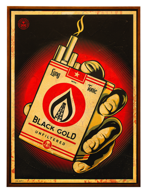 Shepard Fairey (OBEY), ‘Black Gold’, 2015, Underdogs Gallery