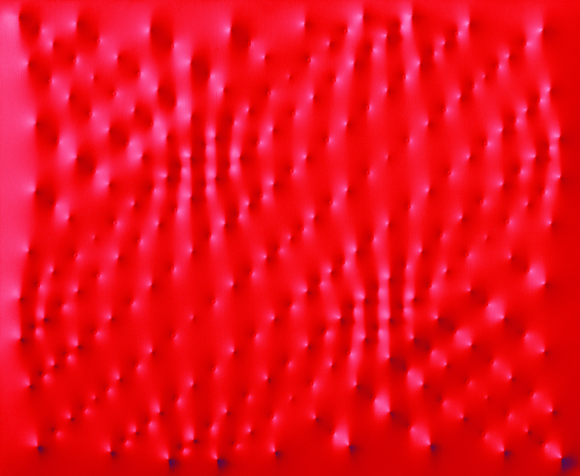 Enrico Castellani, ‘Superficie rossa’, 2004, Aïshti Foundation