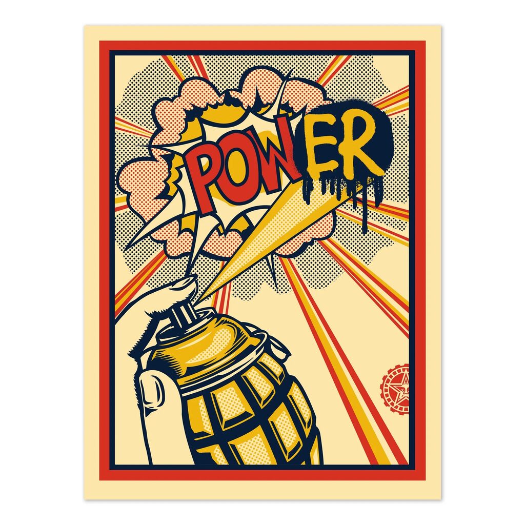 Shepard Fairey Power - Lenticular Print