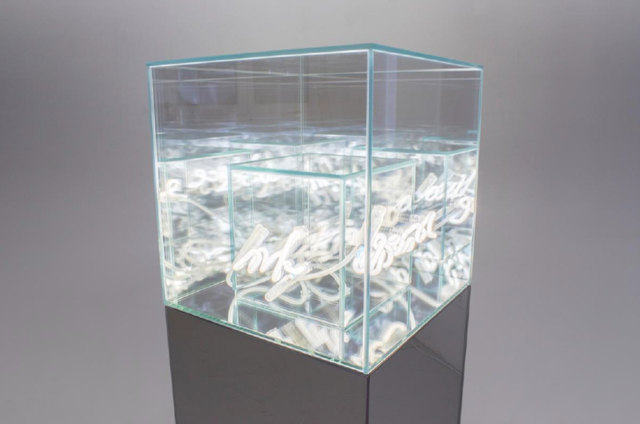 Brigitte Kowanz, ‘At Source’, 2019, Sculpture, Neon, mirror, Galerie Krinzinger