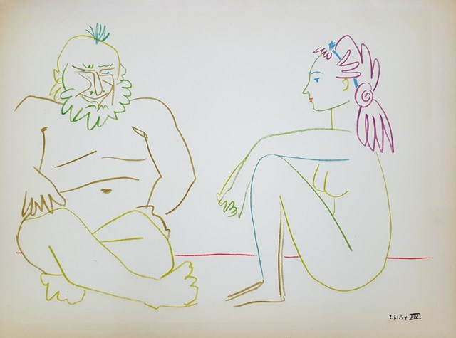 Pablo Picasso, ‘Untitled (Revue Verve)’, 1954, Print, Lithograph, Graves International Art