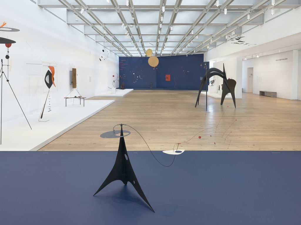 Installation view, Calder: Hypermobility, Whitney Museum of American Art, New York, 9 June–23 October 2017. Photo: Ron Amstutz. © 2017 Calder Foundation, New York/ Artists Rights Society (ARS), New York Installation view, Calder: Hypermobility, Whitney Museum of American Art, New York, 9 June–23 October 2017. Photo: Ron Amstutz. © 2017 Calder Foundation, New York/ Artists Rights Society (ARS), New York