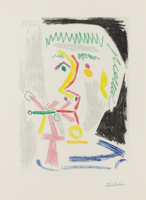Pablo Picasso, ‘Fumeur À La Cigarette Verte (B. 1168)’, 1964, Doyle