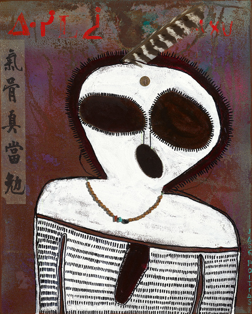 Jane Ash Poitras, ‘Alien Shaman’, 2019, Painting, Mixed media on canvas, Kinsman Robinson Galleries
