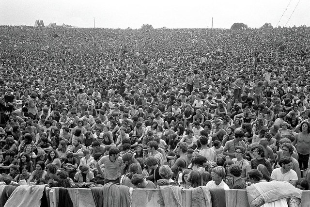 Baron Wolman, ‘Woodstock 1969 300000 Strong’, 1969, Photography, Archival print, IFAC Arts