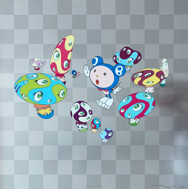 Takashi Murakami, ‘!N-CHA!’, 1999, Print, Offset print with cold stamp, Art Works Paris Seoul Gallery