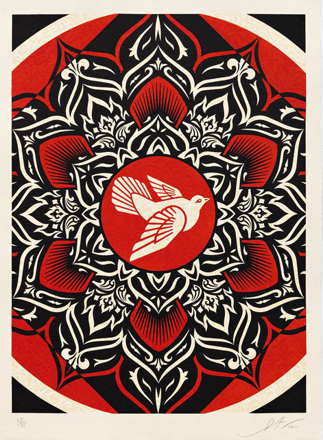 Shepard Fairey (OBEY), ‘Lotus Target Red’, 2012, Toshkova Fine Art Advisory