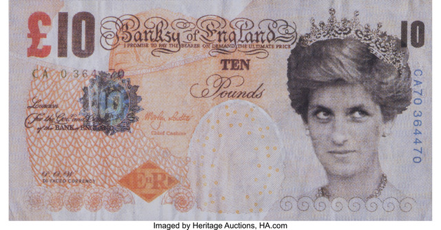 Banksy, ‘Di-Faced Tenner, 10 GBP Note’, 2005, Heritage Auctions