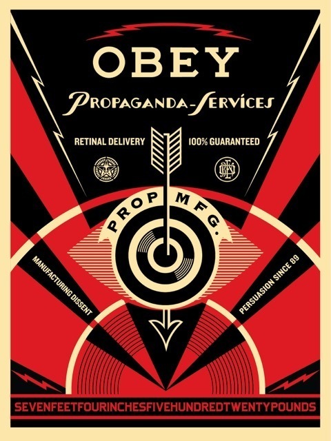 Shepard Fairey (OBEY), ‘Propaganda Eye Services’, 2014, Art for ACLU Benefit Auction