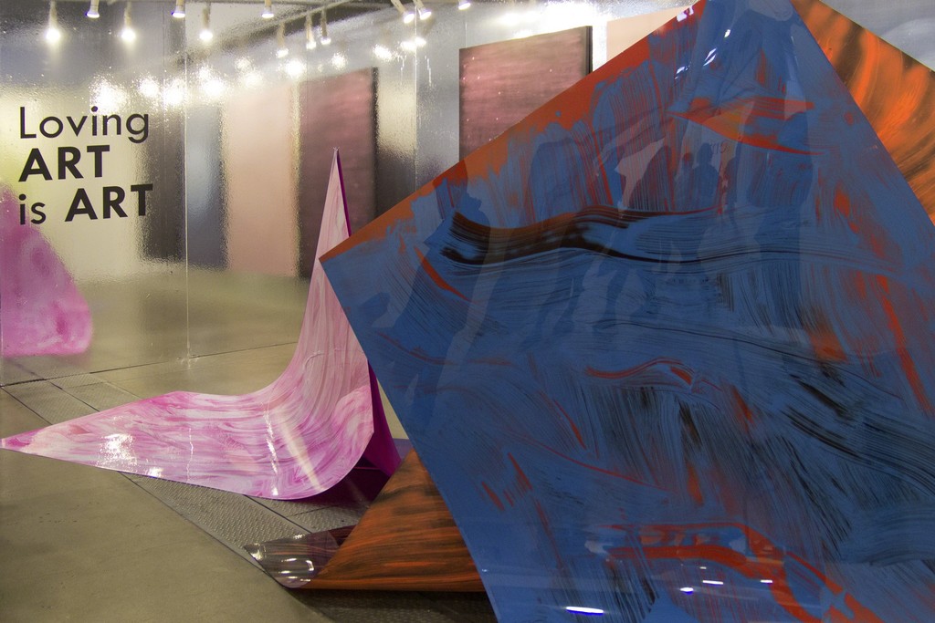 Gallery's booth (No. 5.02) with artworks by young gallery's artists Rosanda Sorakaitė and Povilas Ramanauskas (Povilas Ramanauskas was awarded as the best young artist of the fair and gallery "Meno parkas" was selected as one of the best 7 galleries in the fair). Gallery's booth (No. 5.02) with artworks by young gallery's artists Rosanda Sorakaitė and Povilas Ramanauskas (Povilas Ramanauskas was awarded as the best young artist of the fair and gallery "Meno parkas" was selected as one of the best 7 galleries in the fair).