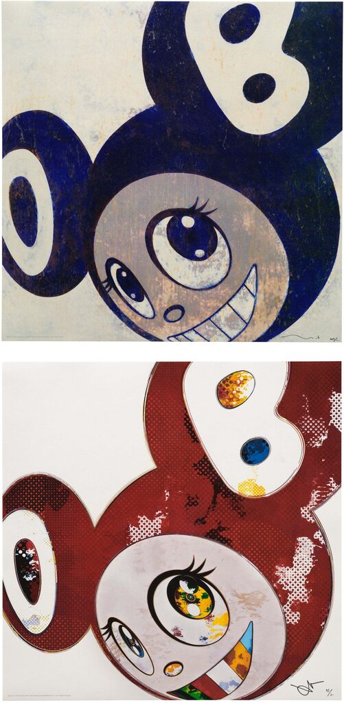 Takashi Murakami - And then, and then and then and then and then; and And Then x 727 (Vermillion: Shu)