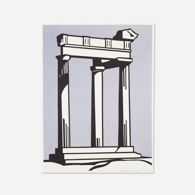 Roy Lichtenstein, ‘Temple’, 1964, Print, Offset lithograph in colors, Rago/Wright