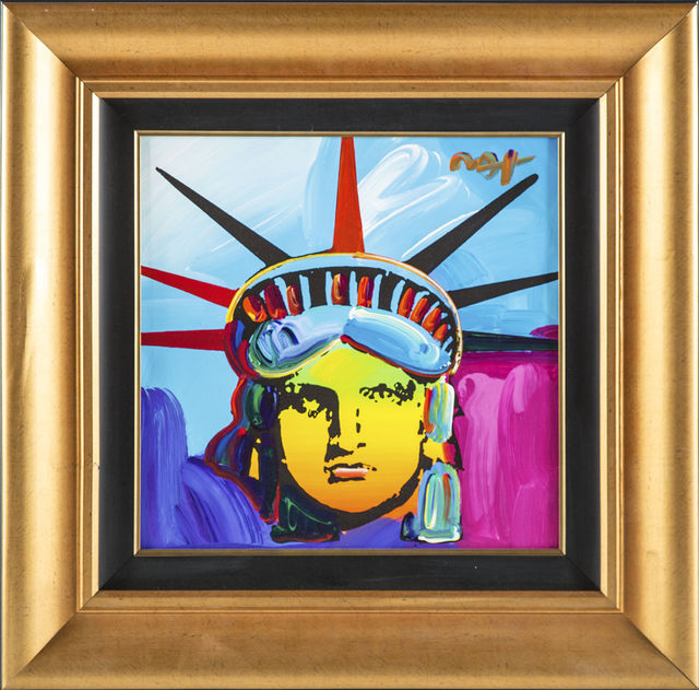 Peter Max, ‘Peter Max Original Acrylic Painting on Canvas 1/1 Liberty 25k+ Gallery Retail’, 2013, Modern Artifact