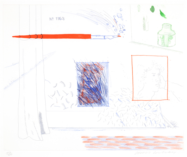 David Hockney, ‘Etching is the Subject, 14, The Blue Guitar’, 1976-1977, Masterworks Fine Art