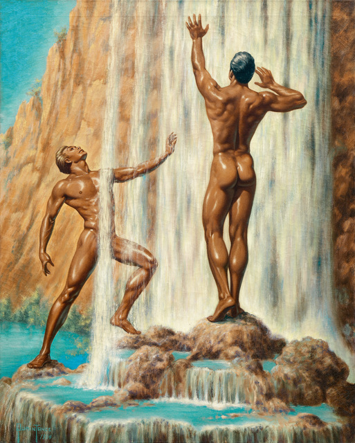 George Quaintance, ‘Rainbow Falls’, 1954, Painting, Oil on canvas, TASCHEN