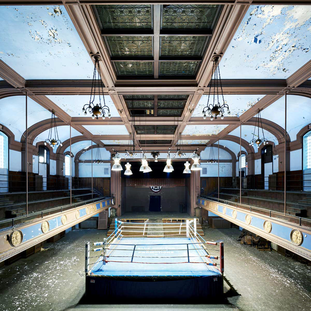 Fabiano Parisi, ‘Il Mondo Che Non Vedo 212. Philadelphia, Boxing Ring featured in the Sylvester Stallone "Rocky" film series’, 2018, Photography, C-Type photograph mounted on Dibond in tray frame, Cynthia Corbett Gallery
