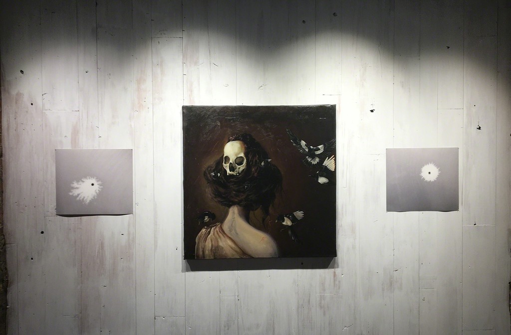 A section of work from the gallery showing both artists, Molly Aubry & Anna van Schaap A section of work from the gallery showing both artists, Molly Aubry & Anna van Schaap