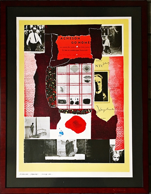 R. B. Kitaj, ‘Acheson Go Home (Unique proof inscribed to art critic and curator Gene Baro)’, 1964, Alpha 137 Gallery