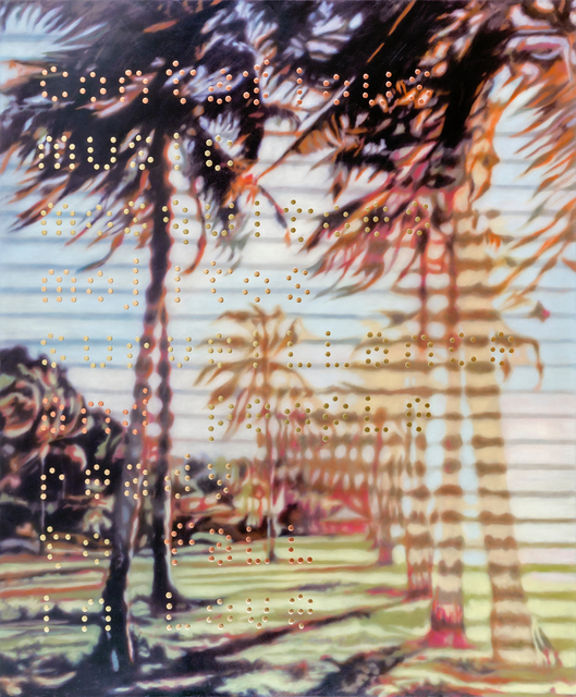 Raúl Cordero, ‘Tropical Painting No. 5 (Contagious music, EUR mosquitoes, mojitos, surveillance and people ready USD to fall in love...)’, 2017, Mai 36 Galerie