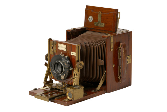 ‘A Sanderson Tropical 5 X 4 Teak And Brass Camera’, Chiswick Auctions