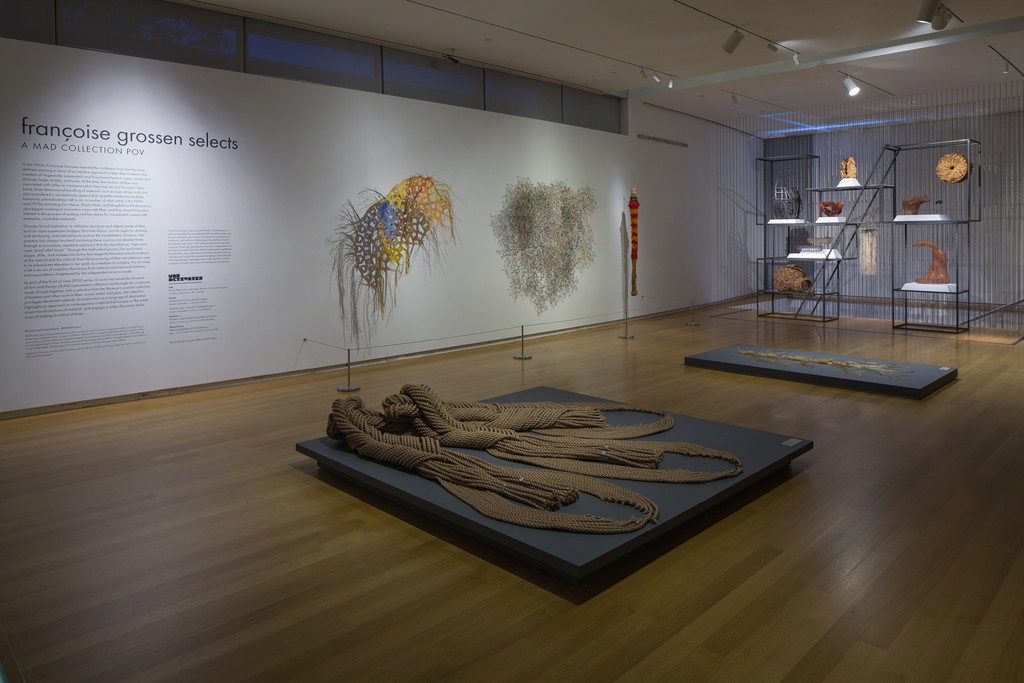 Installation view of 'Françoise Grossen Selects', 2016. Photo by Butcher Walsh. Courtesy of the Museum of Arts and Design. Installation view of 'Françoise Grossen Selects', 2016. Photo by Butcher Walsh. Courtesy of the Museum of Arts and Design.