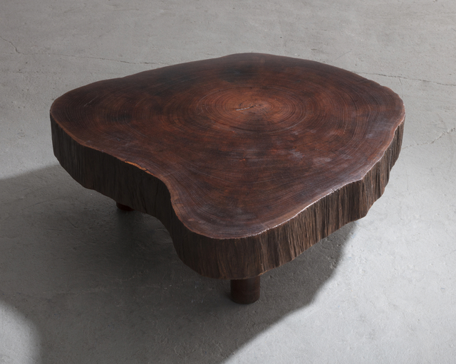 Joaquim Tenreiro Solid Tree Trunk Coffee Table Made Of A Thick