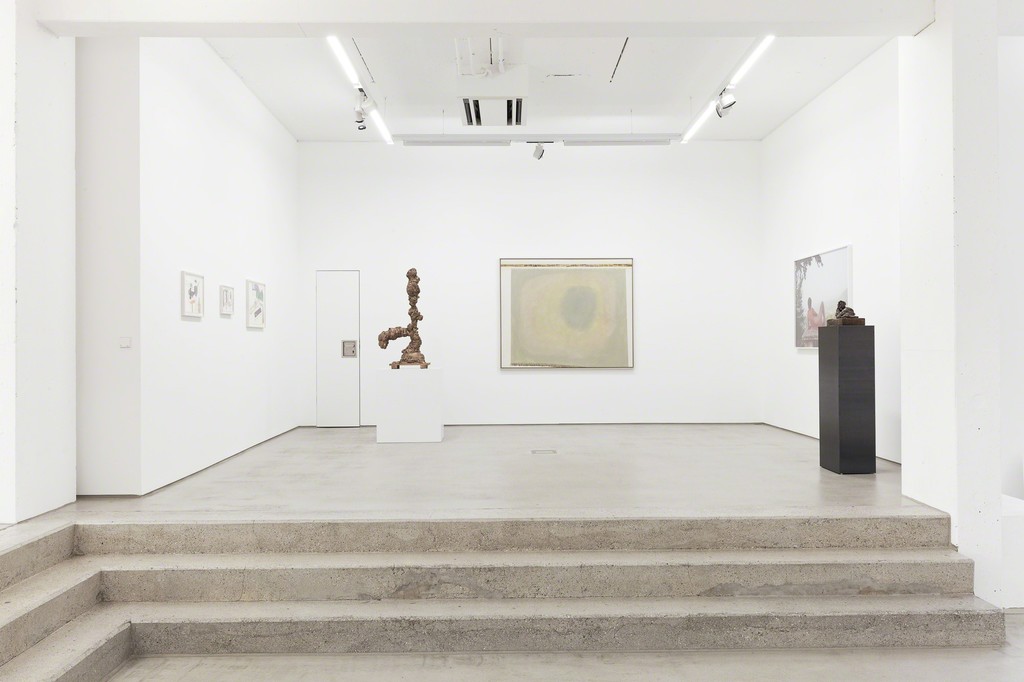 installation view G2 Kunsthalle, Hildebrand Collection, with art works by (from left to right) Anna K.E., Tal R, Juliana Ortiz, Grit Hachmeister and Thomas Schütte, photo: Dotgain © the artists & G2 Kunsthalle, Leipzig. installation view G2 Kunsthalle, Hildebrand Collection, with art works by (from left to right) Anna K.E., Tal R, Juliana Ortiz, Grit Hachmeister and Thomas Schütte, photo: Dotgain © the artists & G2 Kunsthalle, Leipzig.