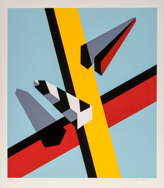 Allan D'Arcangelo, ‘Reflection’, 1978, Print, Mild light and time staining verso. Sheet is loose. Unframed. <br>, Heritage Auctions