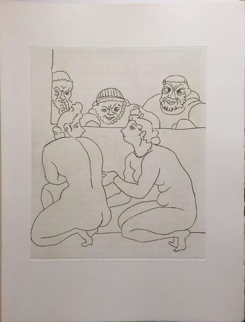 André Derain, ‘Erotic Nude - Etching from Le Satyricon’, 20th Century, Lions Gallery
